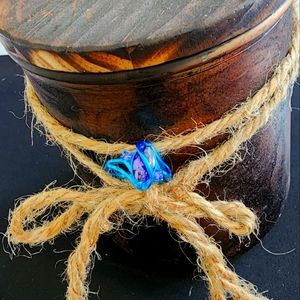 Purple Stone Blue Ring